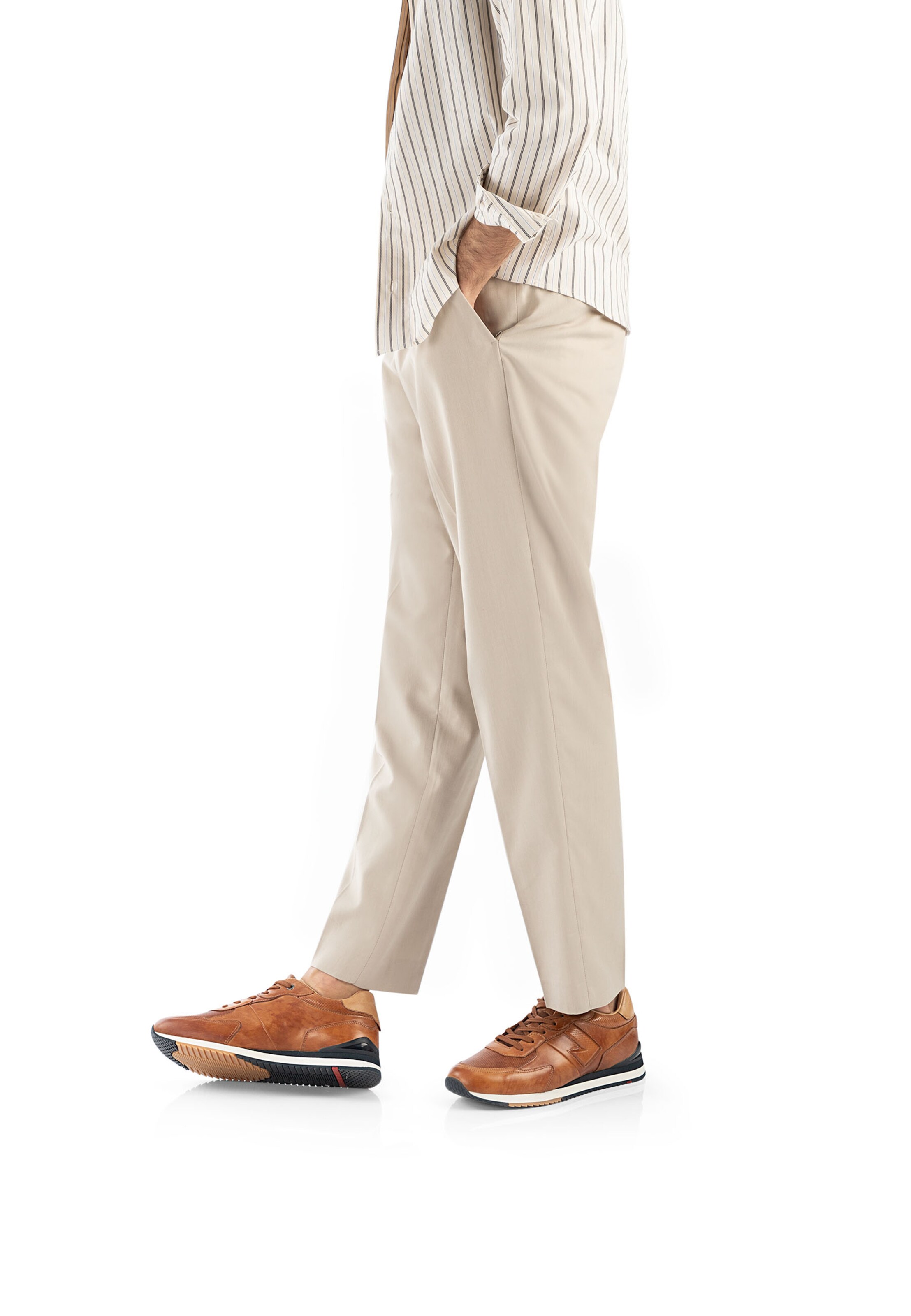 LLOYD Platform trainers 'ENOS' in Brown: front