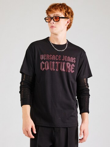 Versace Jeans Couture Shirt in Zwart: voorkant