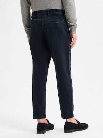 BOSS Regular Bandplooibroek 'Shyne' in Blauw
