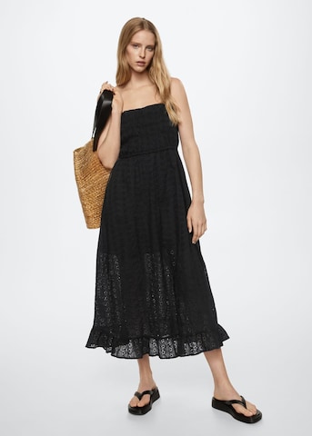 Robe 'ELENA' MANGO en noir : devant