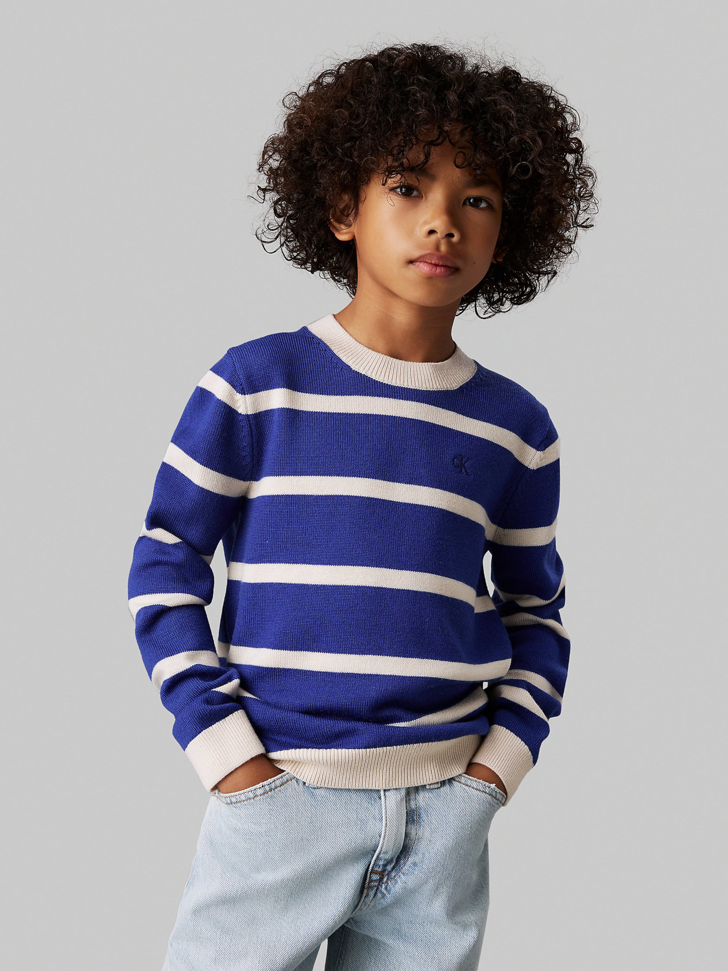 Pull over Calvin Klein Jeans en Bleu Marine ABOUT YOU