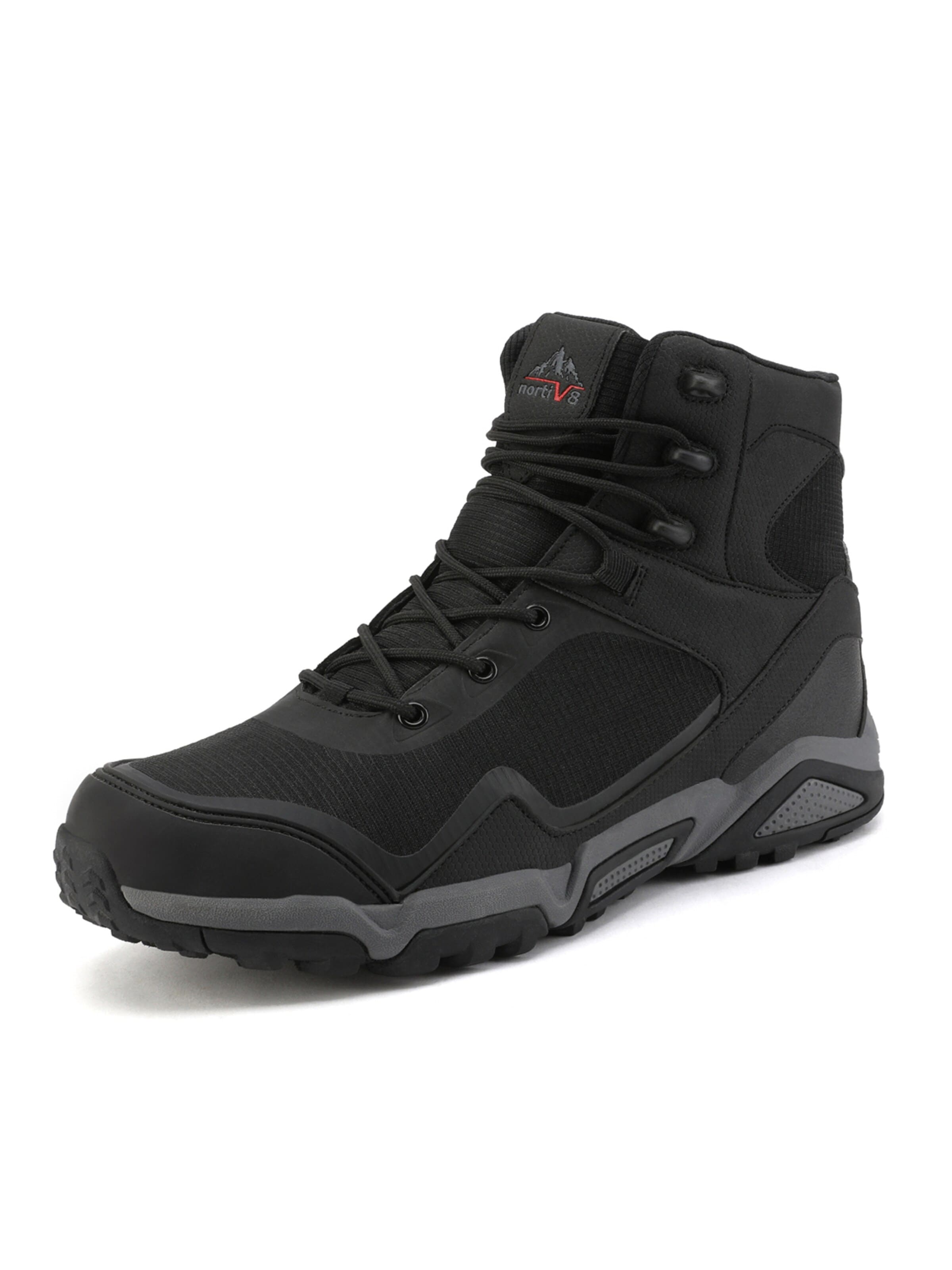 NORTIV 8 Boots in Black: front