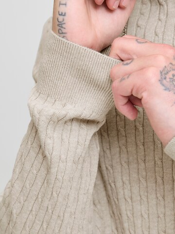 JACK & JONES Tröja 'JJEEMIL' i beige