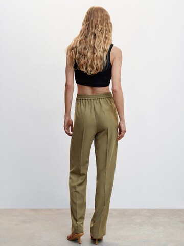 Loosefit Pantalon à plis 'Marina' MANGO en beige