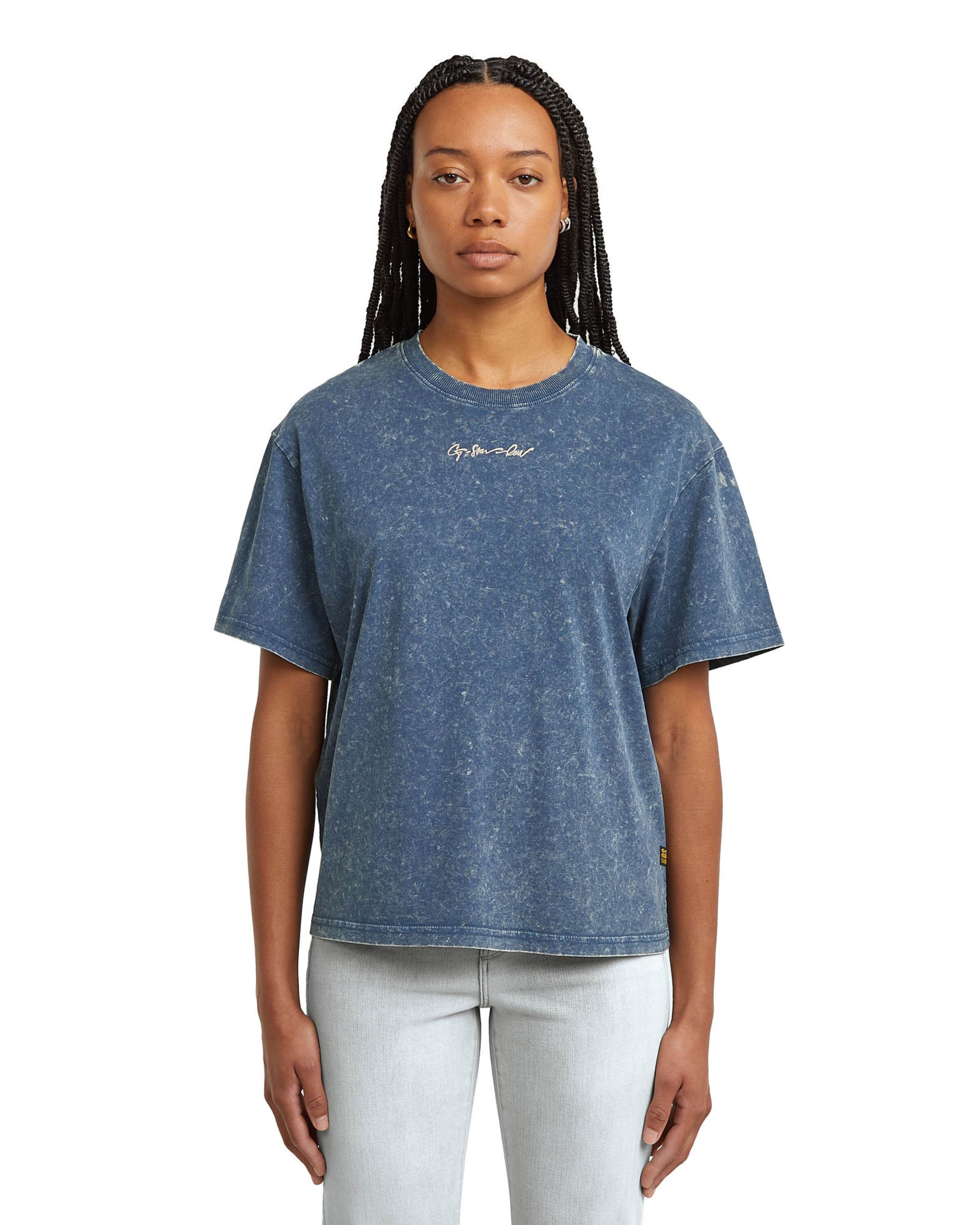 G-STAR T-Shirt in Blau: Vorderseite