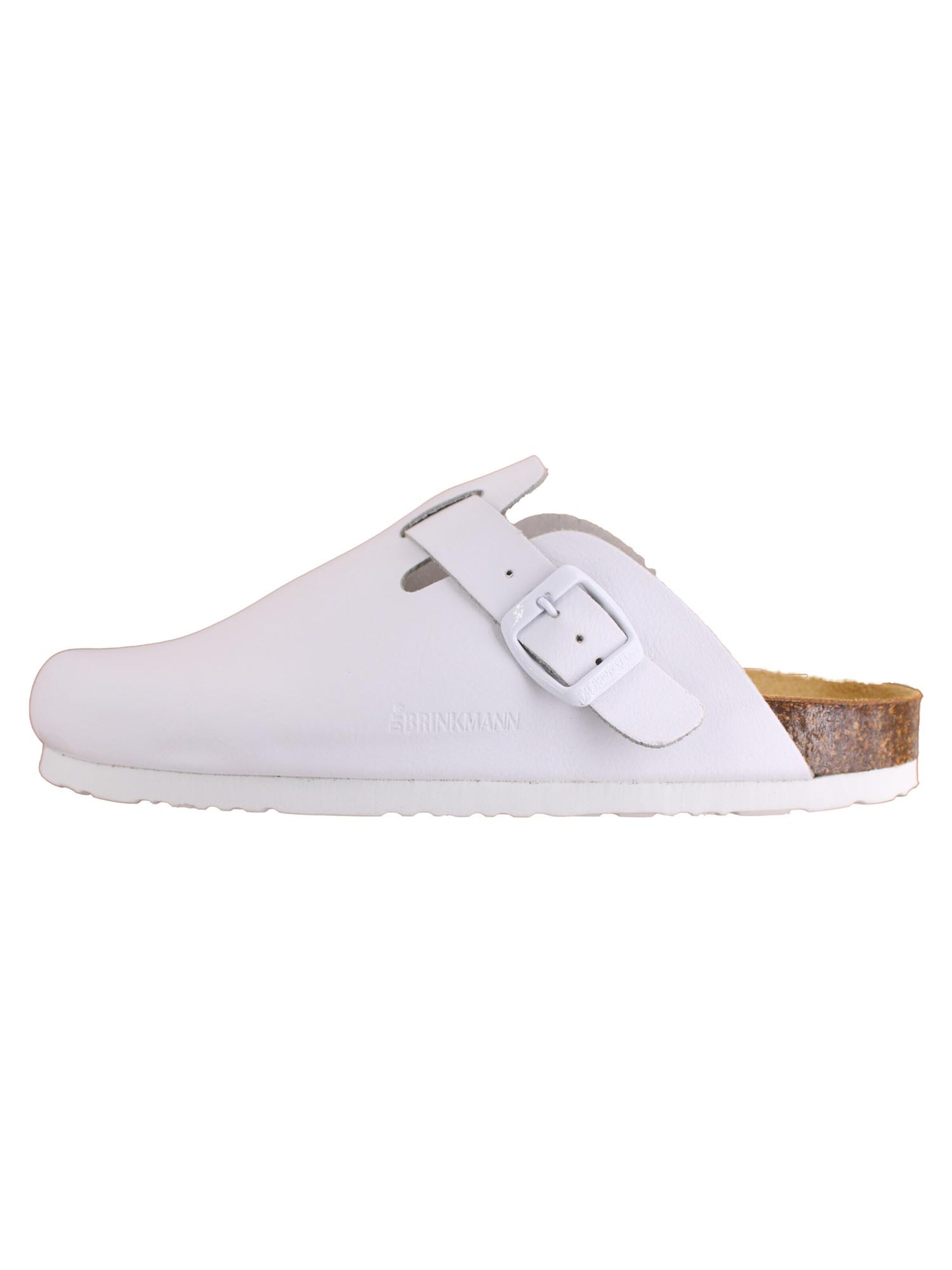 DR. BRINKMANN Clogs 'Nerpio' in Wit: voorkant