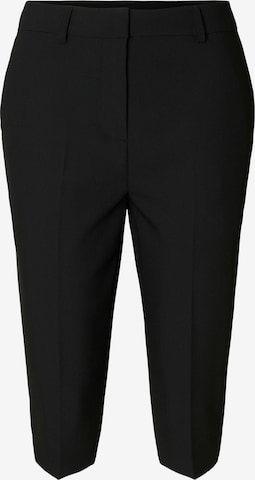 SELECTEDSlimfit Hlače na crtu 'SLFRITA' - crna boja: prednji dio