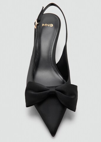 MANGO Ballet Flats with Strap in Black