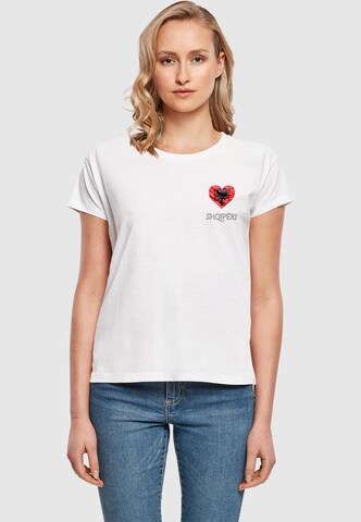 T-shirt 'Football - Albania' Merchcode en blanc : devant