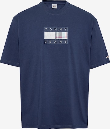 Tommy Jeans Shirt 'Tartan' in Blau: predná strana