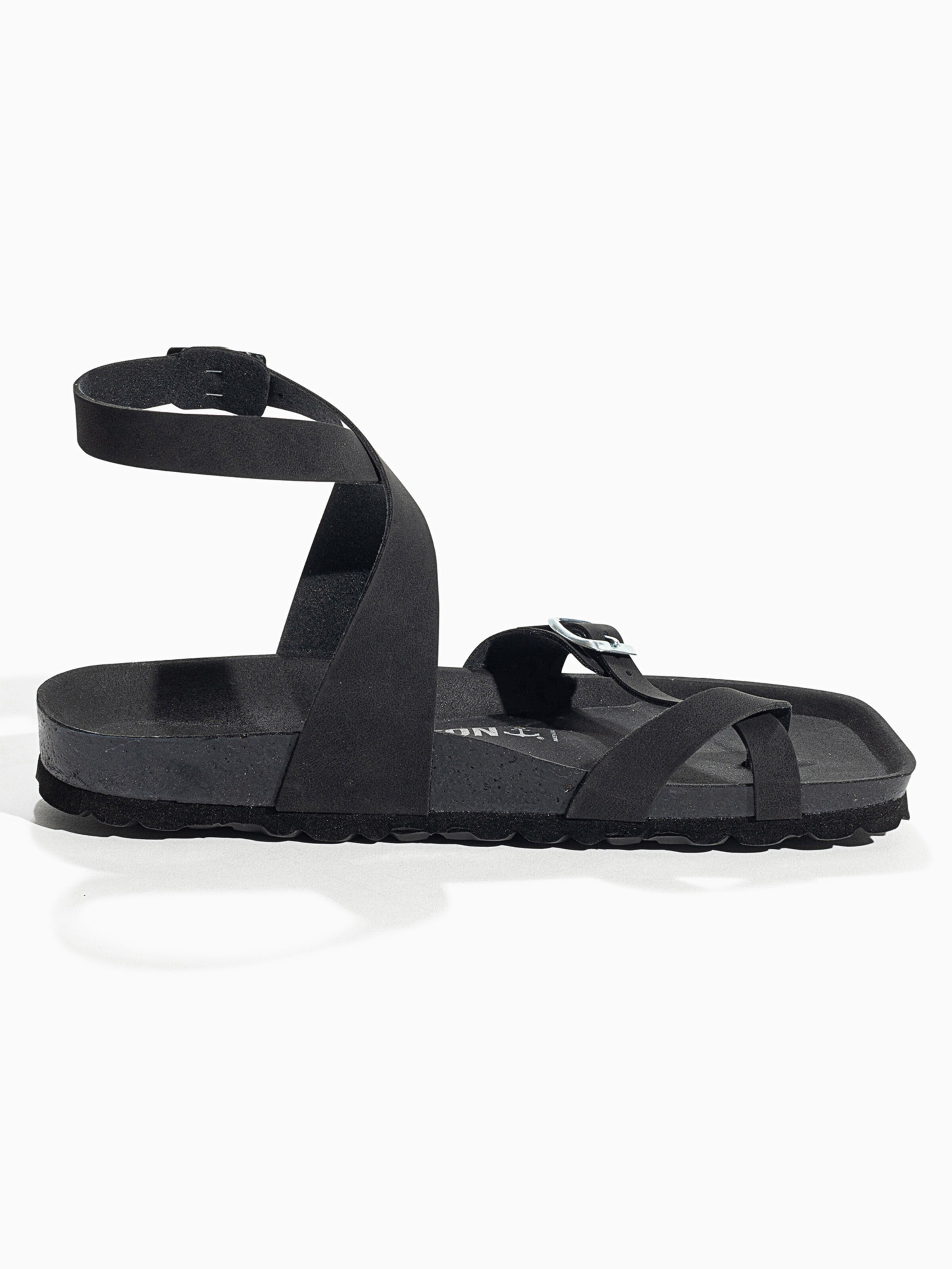 Bayton Sandały z rzemykami 'SWAN' w kolorze czarny