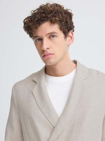 Casual Friday - Ajuste confortable Chaqueta tipo saco para negocios ' CFEdlund Linen ' en beige