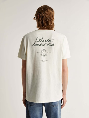 Scalpers T-Shirt 'Pasta' in Weiß