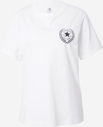 Tricou 'ALL STAR GO-TO CLASSIC' de la CONVERSE pe alb: față