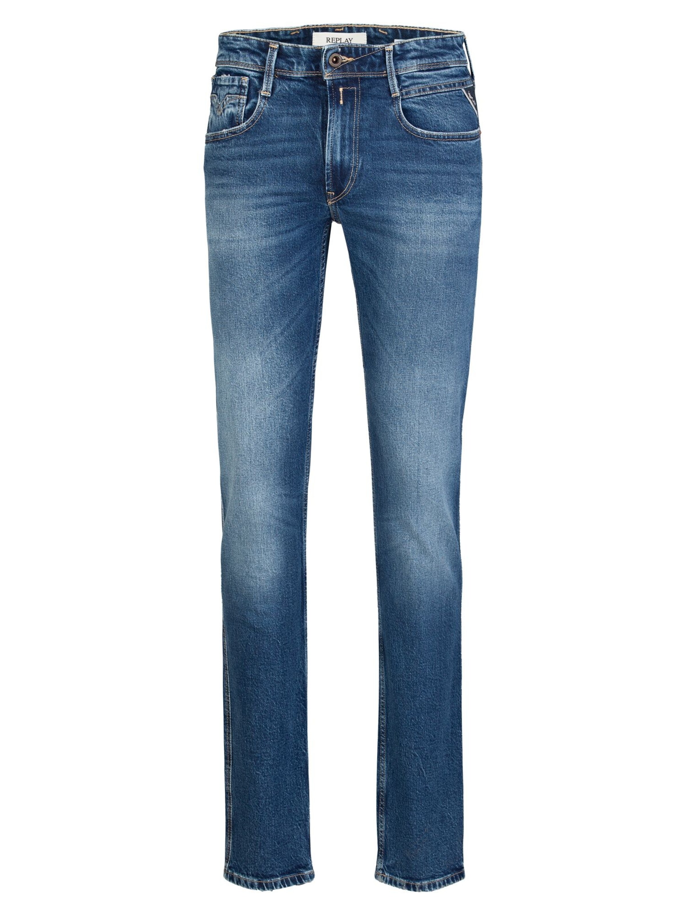 REPLAY Slimfit Jeans in Blau: Vorderseite