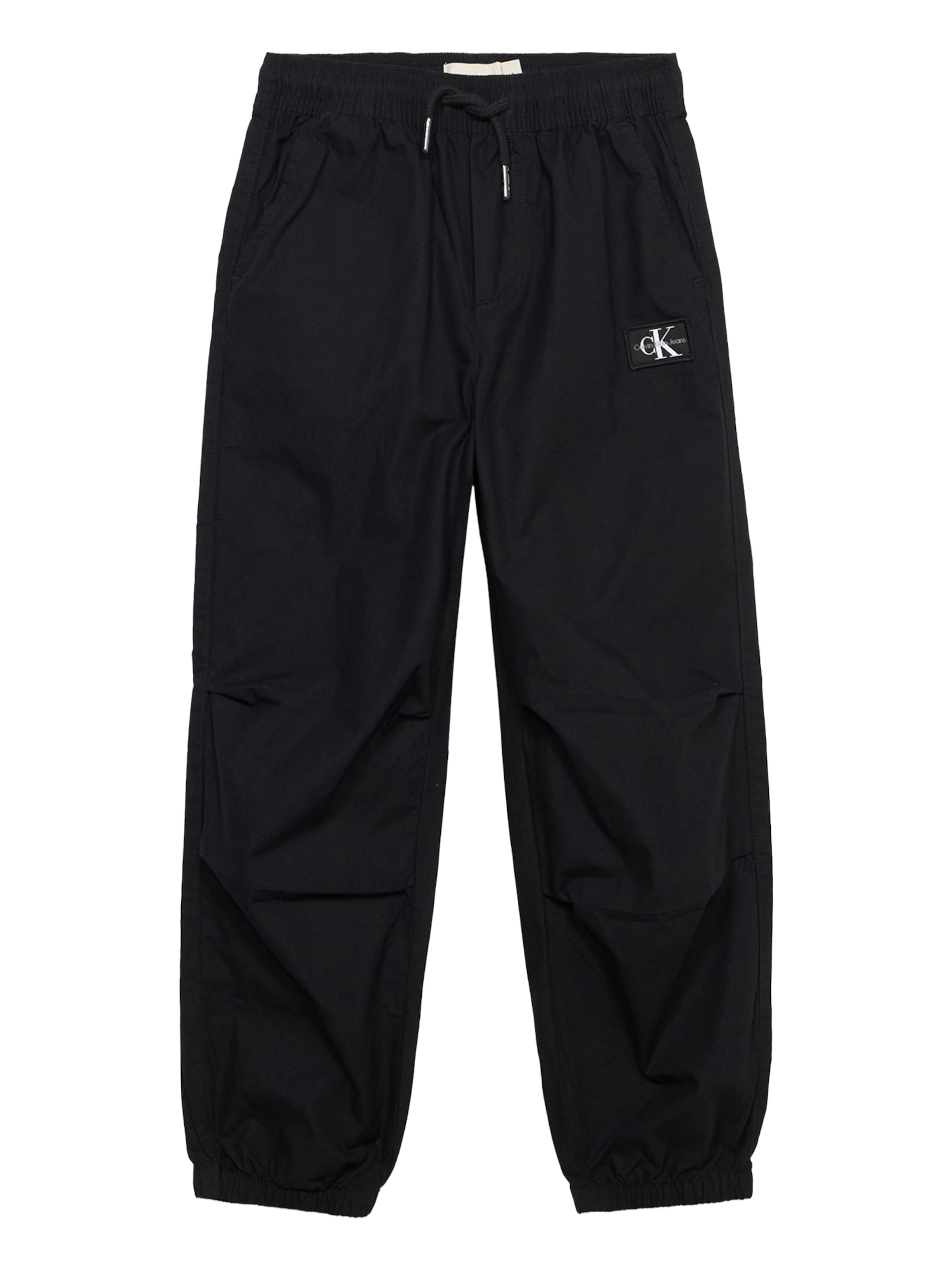 Calvin Klein Jeans Loosefit Broek in Zwart: voorkant