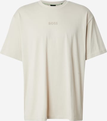 Maglietta di BOSS in beige: frontale