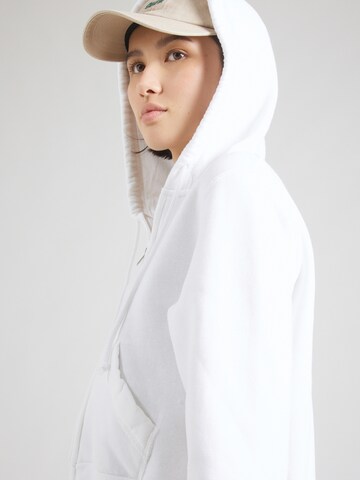 HOLLISTER - Sudadera con cremallera en blanco