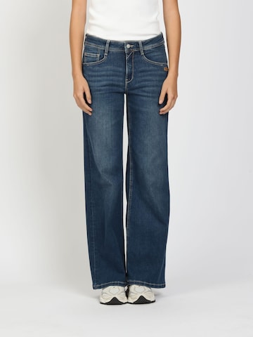 Gang Loosefit Jeans '94AMELIE WIDE ' in Blauw: voorkant