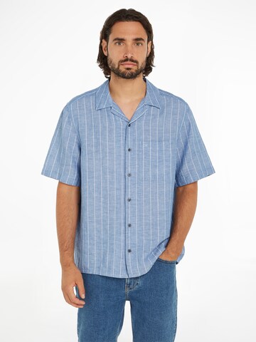 Calvin Klein Regular fit Business Shirt in Blue: front