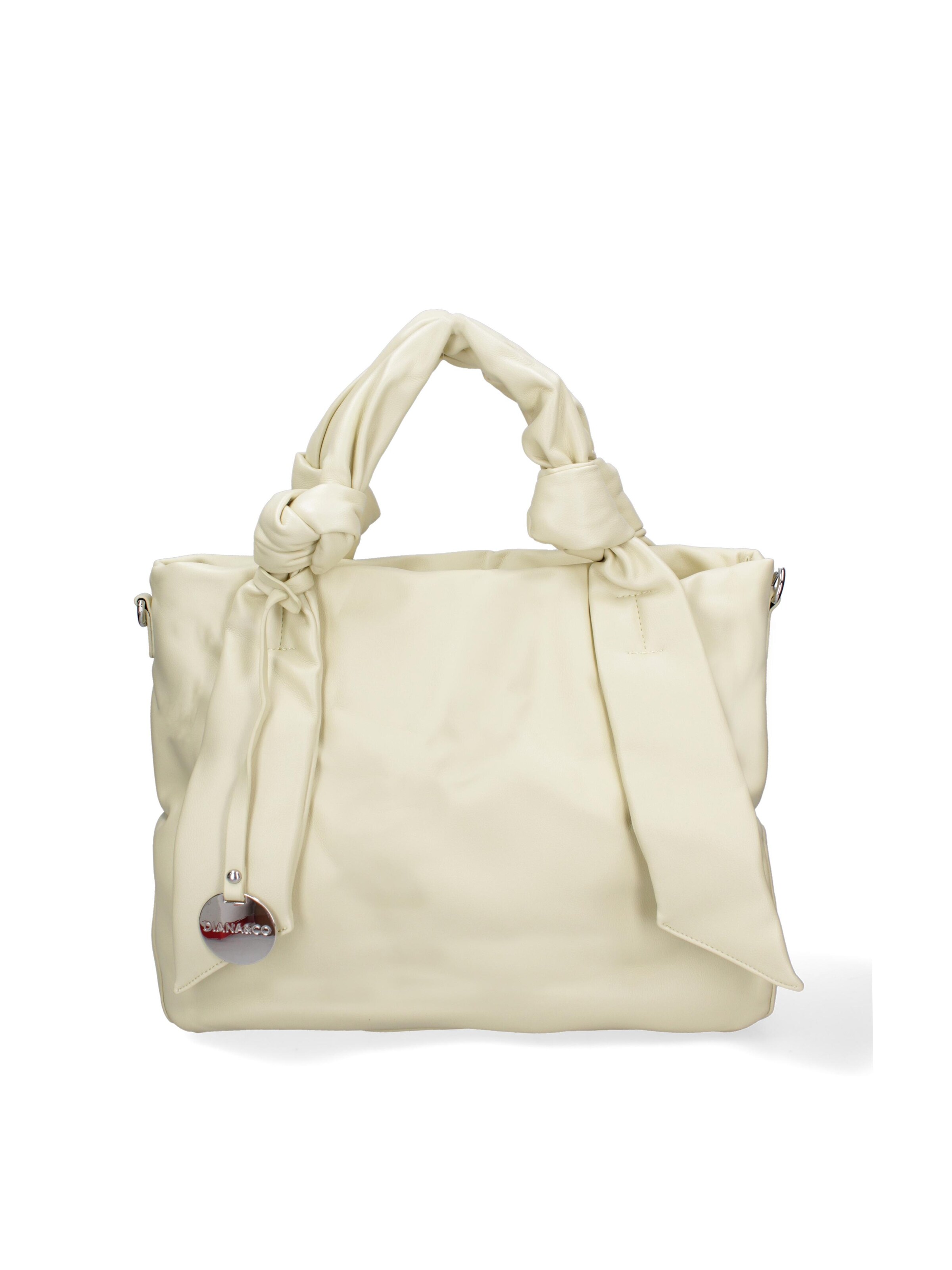 Shopper 'Borsa Shopper Donna Ecopelle con Zip e Tracolla Regolabile' di Diana&Co. in giallo: frontale