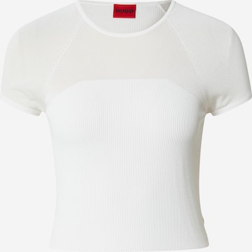 T-shirt 'Slevetta' HUGO en blanc : devant