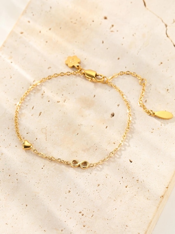 Bracelet 'Infinity Heart' Hey Happiness en or