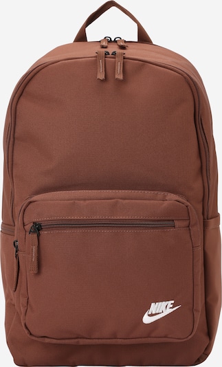 Kuprinė 'Heritage' iš Nike Sportswear, spalva – kaštoninė spalva / balta, Prekių apžvalga