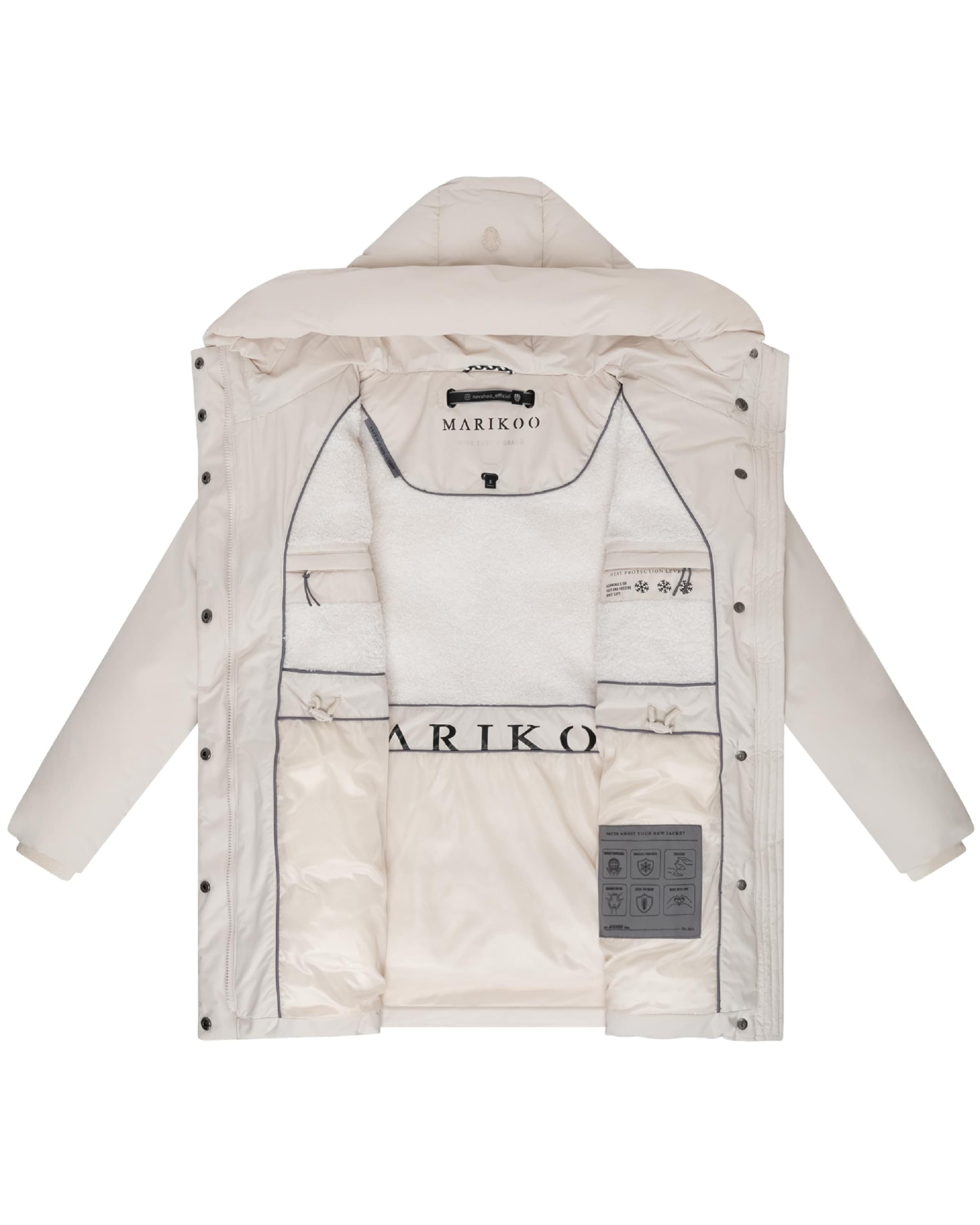 MARIKOO Χειμερινό παλτό 'Delilah 16' σε μπεζ