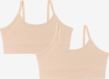 Albero Natur Bralette Bra in Beige: front