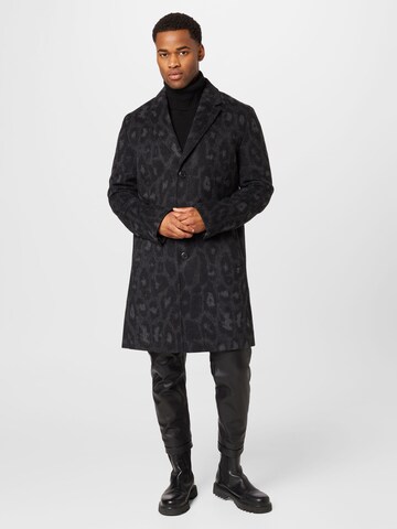 HUGO Between-Seasons Coat 'Malte' in Black: front