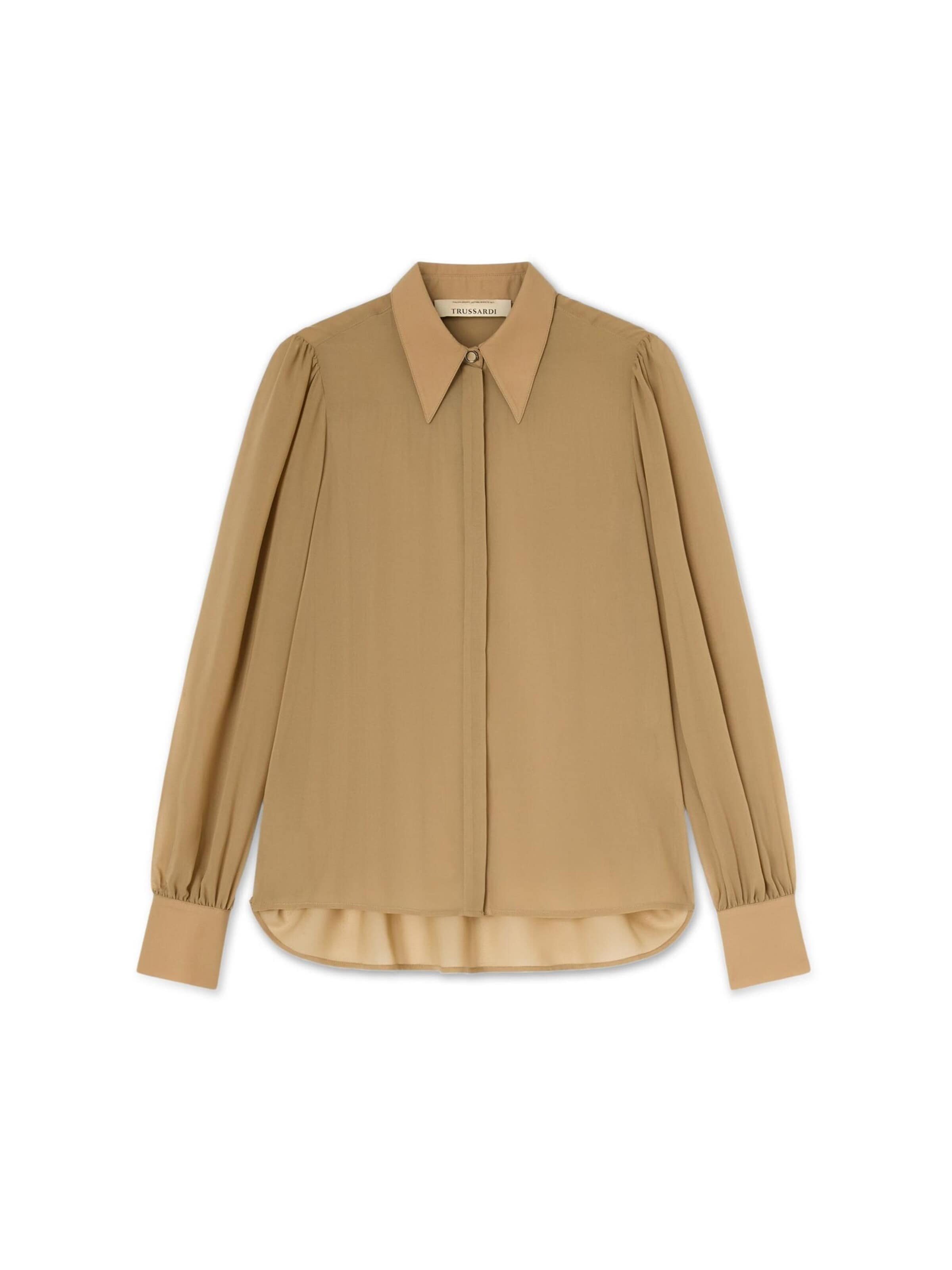 Camicia da donna di Trussardi in beige: frontale