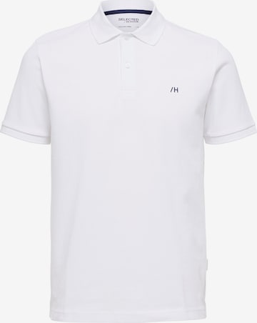 T-Shirt 'Dante' SELECTED HOMME en blanc : devant