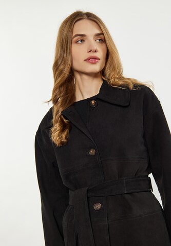 DreiMaster Vintage Between-Seasons Coat in Black