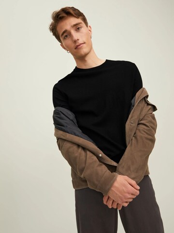 JACK & JONES Sweter w kolorze czarny