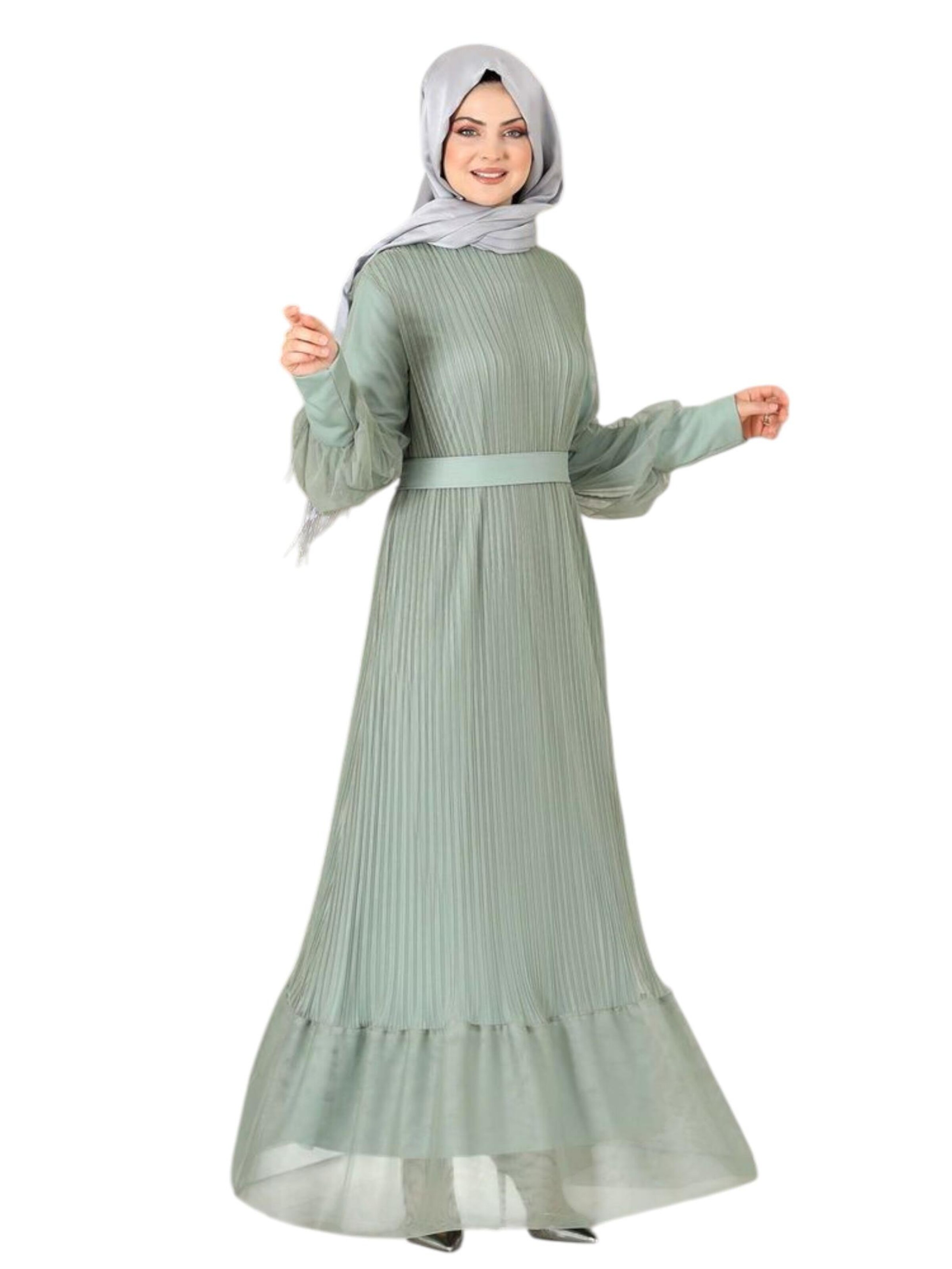 fashionshowcase Festkjole 'BEGÜM' i grøn