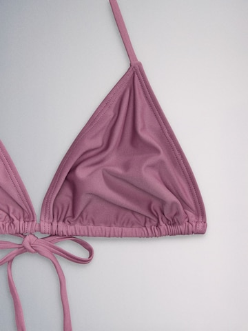 The Set Triangle Bikini in Brown
