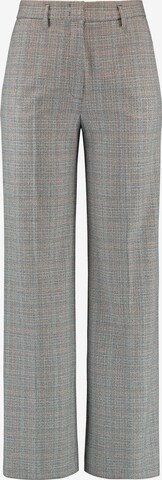 GERRY WEBER - Perna larga Calças com vincos em cinzento: frente