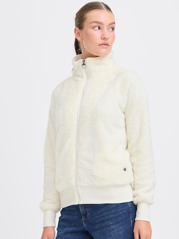 Oxmo Fleece Jacket 'Anneka' in White