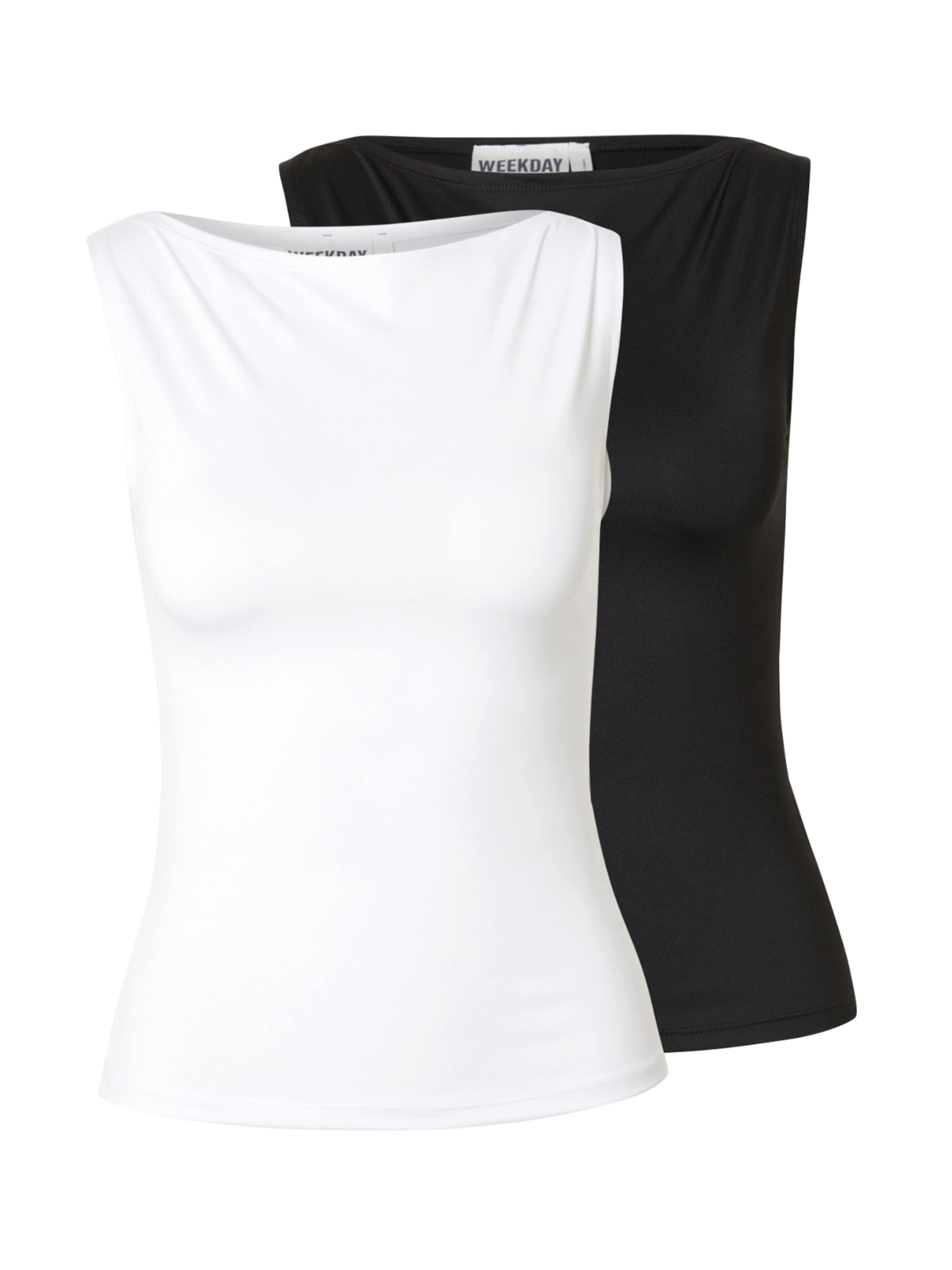 WEEKDAY Τοπ 'Annie' σε μαύρο: μπροστά