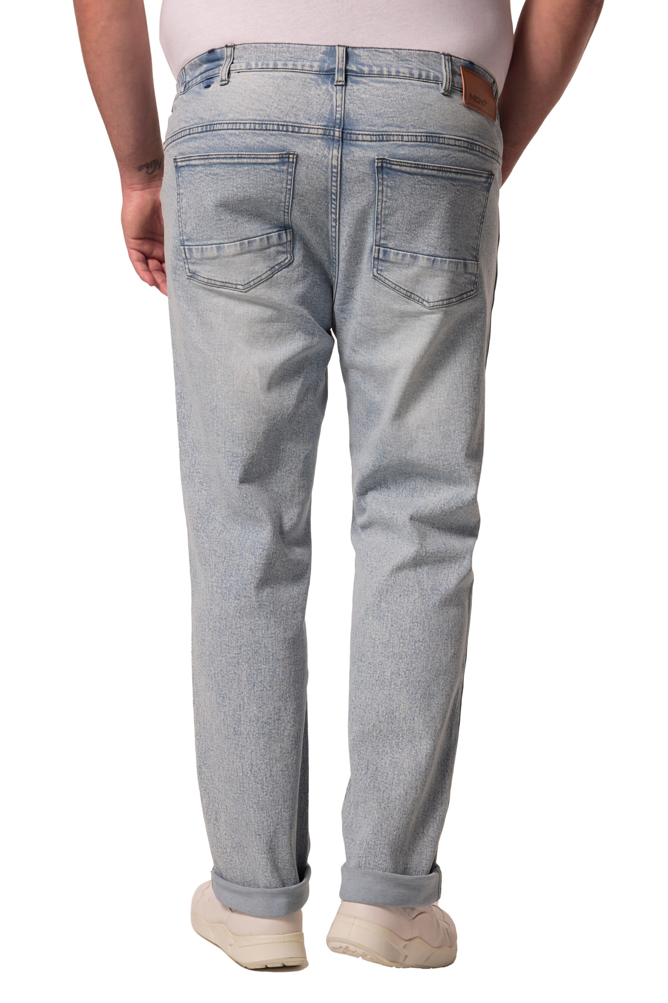 Men Plus Regular Jeans in Blauw