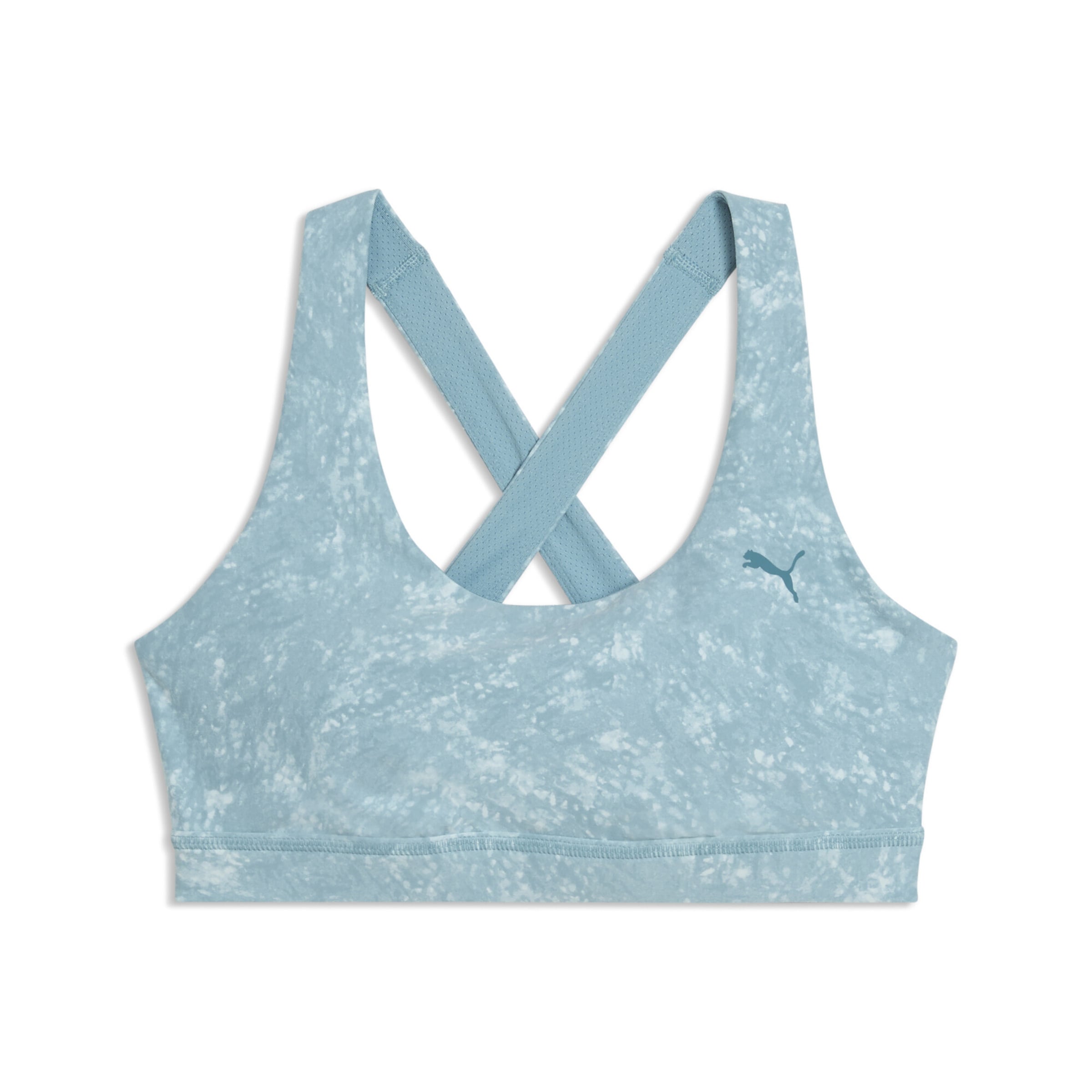 PUMA Bustier Sport bh 'Cloudspun' in Blauw: voorkant