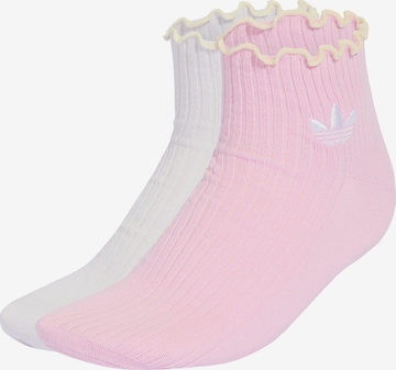 Chaussettes ADIDAS ORIGINALS en violet : devant