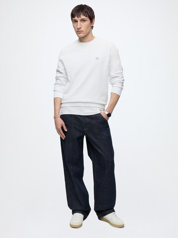 Calvin Klein Jeans Sweatshirt in Weiß