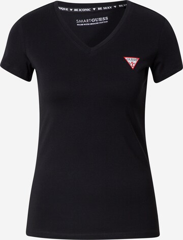 T-shirt GUESS en noir : devant