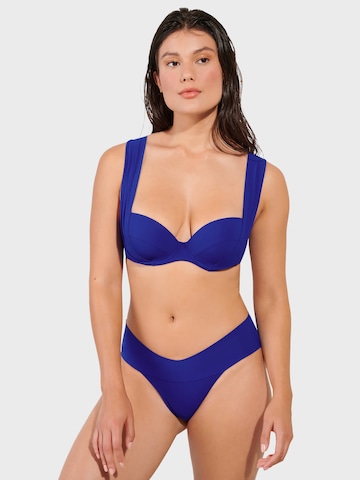 PAIN de SUCRE Bandeau Bikini felső 'Lisia' - kék: elől