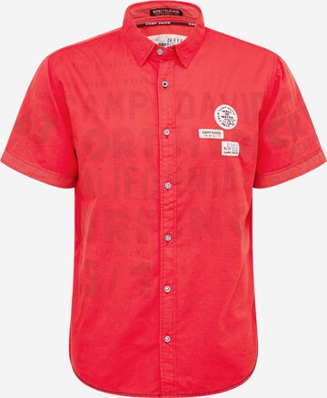 Coupe regular Chemise CAMP DAVID en rouge : devant