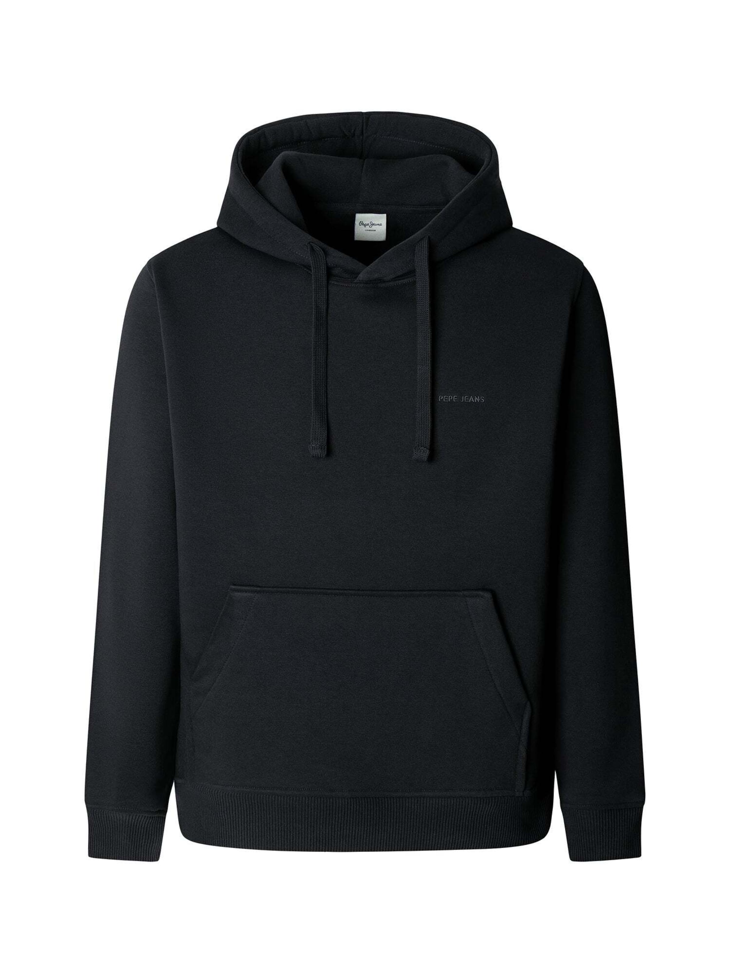 Pepe Jeans Sweatshirt 'Jefferson' in Zwart: voorkant