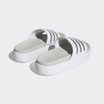 Claquettes / Tongs 'adilette' ADIDAS SPORTSWEAR en blanc