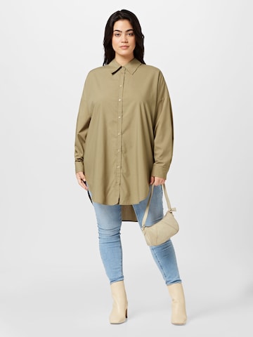 ONLY Carmakoma Blus 'TIM' i beige